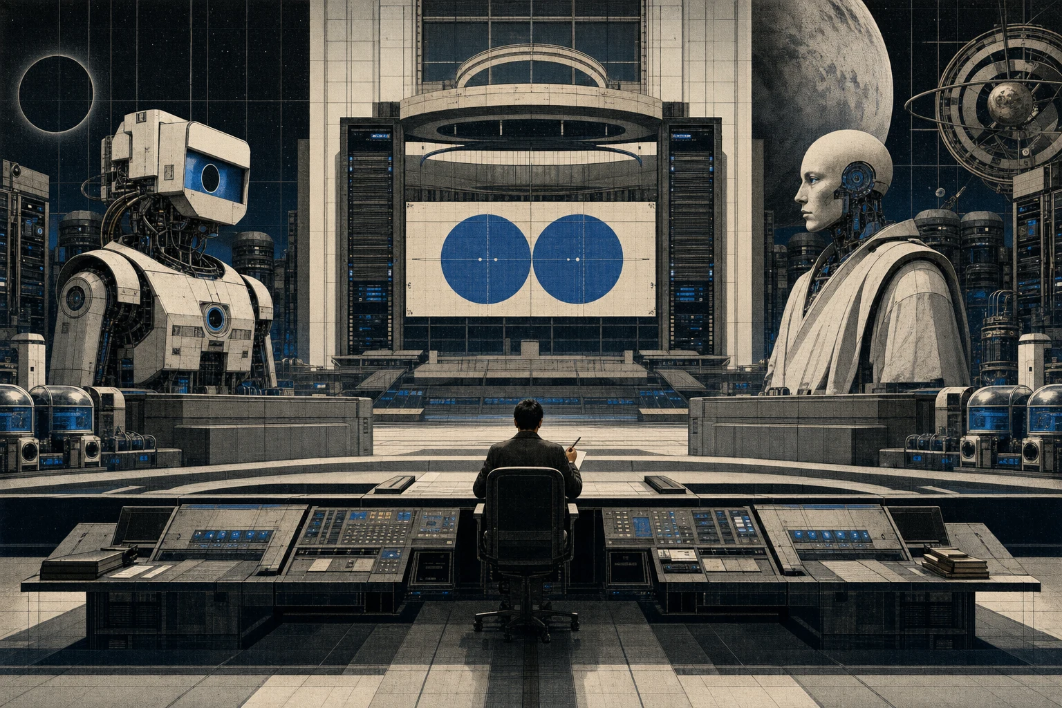 Human operator @tnorimit calculation control desk